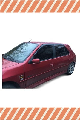 Peugeot 306 Hb Tüm  Modellerine Özel 4Lü Mügen Tip Cam Rüzgarlığı