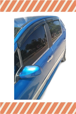 Peugeot 307 Hb Tüm  Modellerine Özel 4Lü Mügen Tip Cam Rüzgarlığı