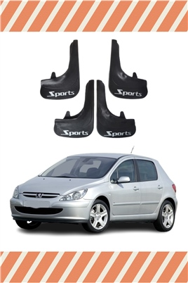 Peugeot 307 Sports Yazılı 4Lü Tozluk Çamurluk Paçalık 
