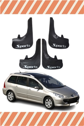 Peugeot 307 Stw Tüm Kasalar Sports Yazılı 4Lü Tozluk Çamurluk Paçalık 