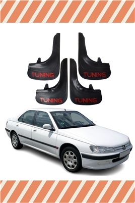 Peugeot 406 Tunıng Yazılı 4Lü Tozluk Çamurluk Paçalık 