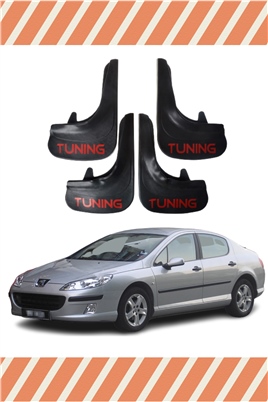 Peugeot 407 Tunıng Yazılı 4Lü Tozluk Çamurluk Paçalık 