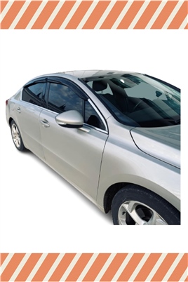 Peugeot 508 2010-2018 Modellerine Özel 4Lü Mügen Tip Cam Rüzgarlığı