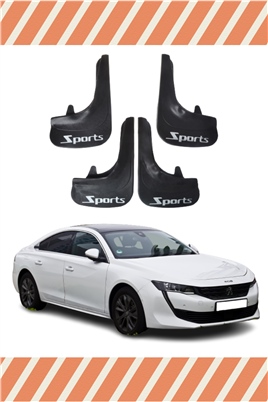 Peugeot 508 Sports Yazılı 4Lü Tozluk Çamurluk Paçalık 