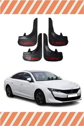 Peugeot 508 Tunıng Yazılı 4Lü Tozluk Çamurluk Paçalık 