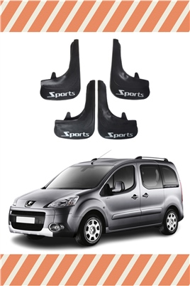 Peugeot Partner Sports Yazılı 4Lü Tozluk Çamurluk Paçalık 