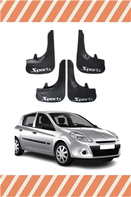 Renault Clio 3 Sports Yazılı 4Lü Tozluk Çamurluk Paçalık 