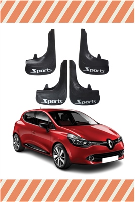 Renault Clio 4  Sports Yazılı 4Lü Tozluk Çamurluk Paçalık 