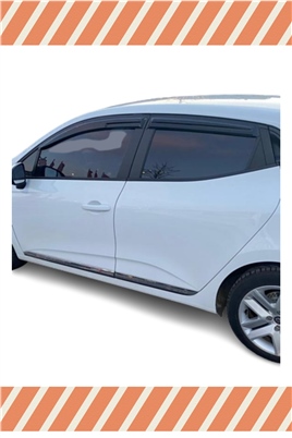Renault Clio 5 Hb 2019-2021 Modellerine Özel 4Lü Mügen Tip Cam Rüzgarlığı