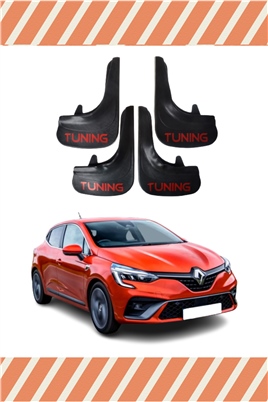 Renault Clio 5 Hb 2019-2021 Tunıng Yazılı 4Lü Tozluk Çamurluk Paçalık 