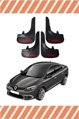 Renault Fluence Tüm Kasalar Tunıng Yazılı 4Lü Tozluk Çamurluk Paçalık 