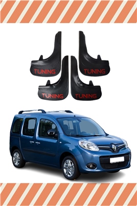 Renault Kangoo Tunıng Yazılı 4Lü Tozluk Çamurluk Paçalık 