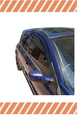 Renault Megane 2 Hb 2004-2010 Modellerine Özel 4Lü Mügen Tip Cam Rüzgarlığı