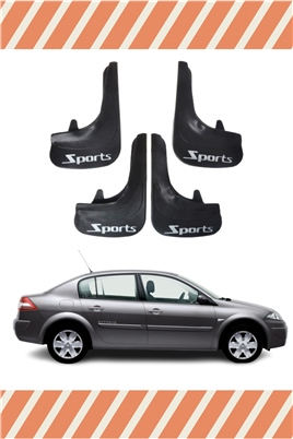 Renault Megane 2 Sd 2004-2010 Sports Yazılı 4Lü Tozluk Çamurluk Paçalık 