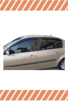 Renault Megane 2 Sedan 2004-2010 Modellerine Özel 4Lü Mügen Tip Cam Rüzgarlığı