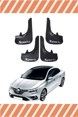 Renault Megane 4 Sd 2016-2021 Sports Yazılı 4Lü Tozluk Çamurluk Paçalık  