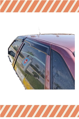 Renault R-21 Tüm  Modellerine Özel 4Lü Mügen Tip Cam Rüzgarlığı