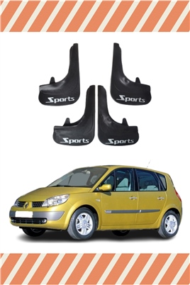 Renault Scenic Tüm Kasalar Sports Yazılı 4Lü Tozluk Çamurluk Paçalık 