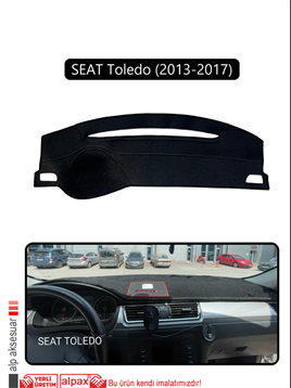 SEAT Toledo (2013-2017)TORPİDO KORUMA HALISI SİYAH KENAR 