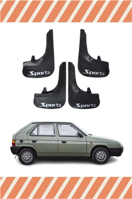Skoda Favorit Sports Yazılı 4Lü Tozluk Çamurluk Paçalık 