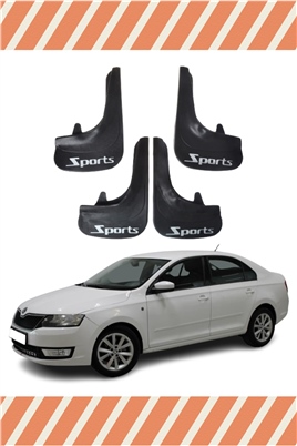 Skoda Rapid Sports Yazılı 4Lü Tozluk Çamurluk Paçalık 