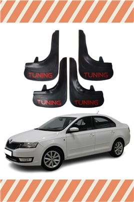Skoda Rapid Tunıng  Yazılı 4Lü Tozluk Çamurluk Paçalık 