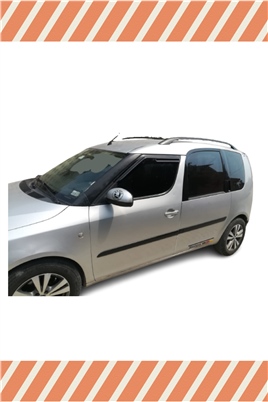 Skoda Roomster Tüm  Modellerine Özel 2Li Mügen Tip Cam Rüzgarlığı