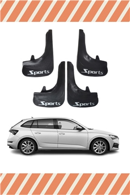 Skoda Scala Sports Yazılı 4Lü Tozluk Çamurluk Paçalık 