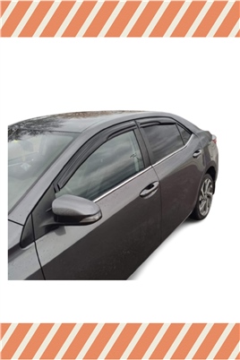 Toyota Corolla 2013-2018 Modellerine Özel 4Lü Mügen Tip Cam Rüzgarlığı