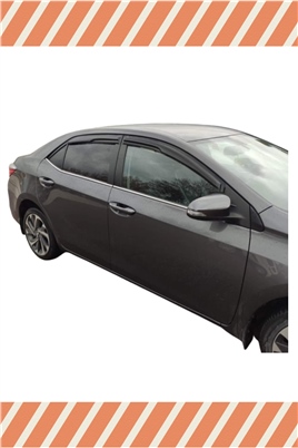 Toyota Corolla 2013-2018 Modellerine Özel 4Lü Mügen Tip Cam Rüzgarlığı
