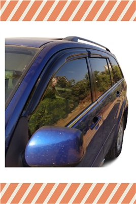 Toyota Rav 4 1999-2005 Modellerine Özel 4Lü Mügen Tip Cam Rüzgarlığı