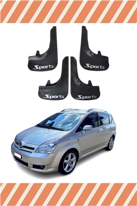 Toyota Verso 2004-2009 Sports Yazılı 4Lü Tozluk Çamurluk Paçalık 