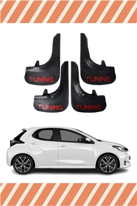Toyota Yaris Tunıng Yazılı 4Lü Tozluk Çamurluk Paçalık 