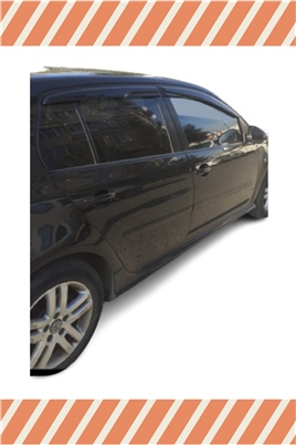 Volkswagen Golf  5 2005-2009 Modellerine Özel 4Lü Mügen Tip Cam Rüzgarlığı