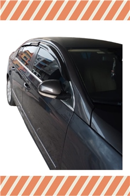 Volkswagen Passat 3C 2005-2010 Modellerine Özel 4Lü Mügen Tip Cam Rüzgarlığı