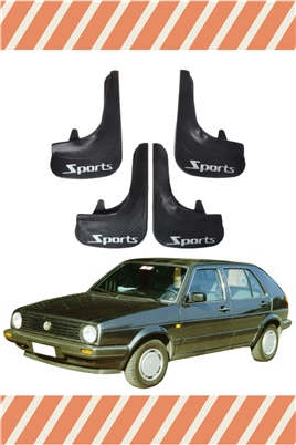 Volswagen Golf 2 Sports Yazılı 4Lü Tozluk Çamurluk Paçalık 