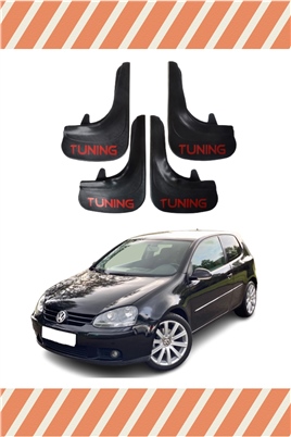 Volswagen Golf 5 Tunıng Yazılı 4Lü Tozluk Çamurluk Paçalık 