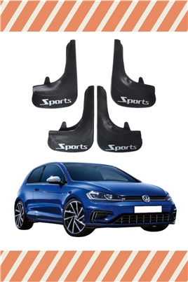 Volswagen Golf 7 Sports Yazılı 4Lü Tozluk Çamurluk Paçalık 