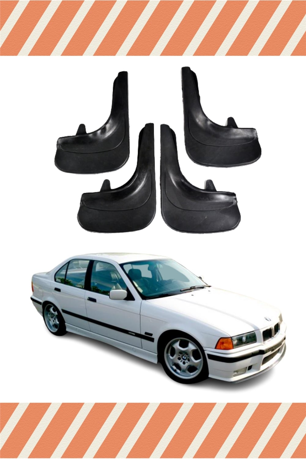Bmw E36 Uyumlu 4’Lü Tozluk Çamurluk Paçalık