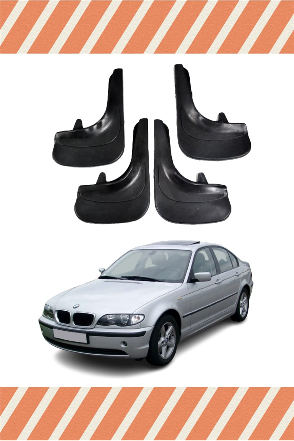 Bmw E46 Uyumlu 4’Lü Tozluk Çamurluk Paçalık