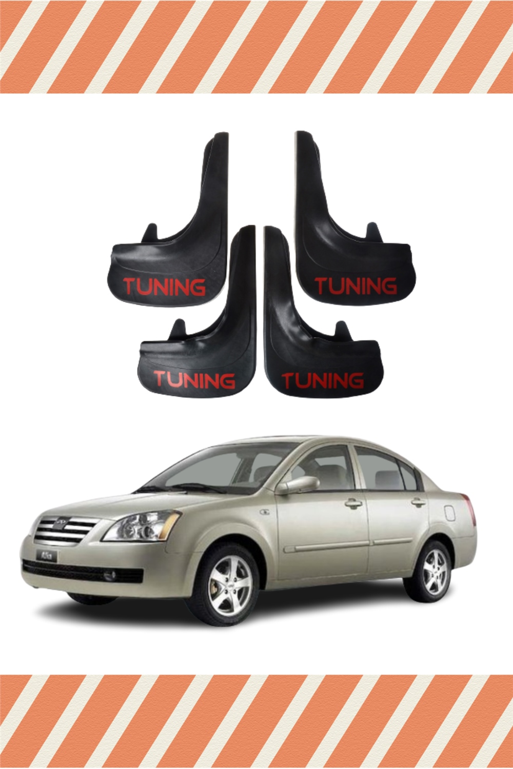 Chery Alia Uyumlu Tunıng Yazılı  4’Lü Tozluk Çamurluk Paçalık