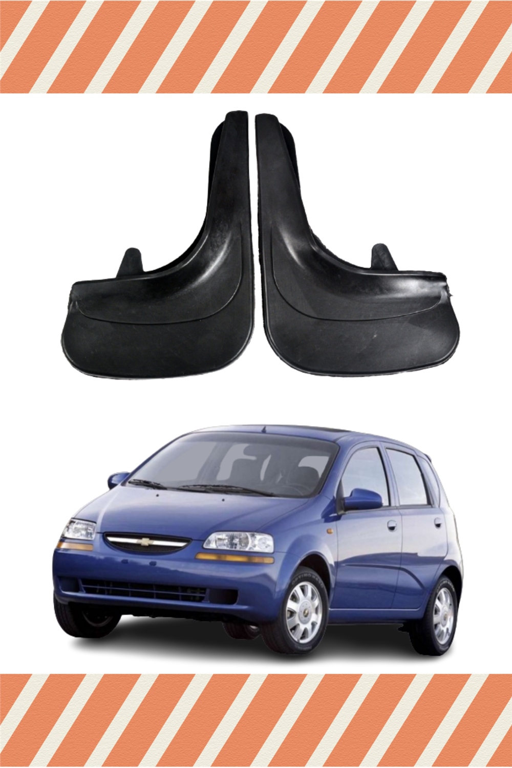 Chevrolet Aveo Hb 2005-2011 Uyumlu 2'Li Tozluk Çamurluk Paçalık