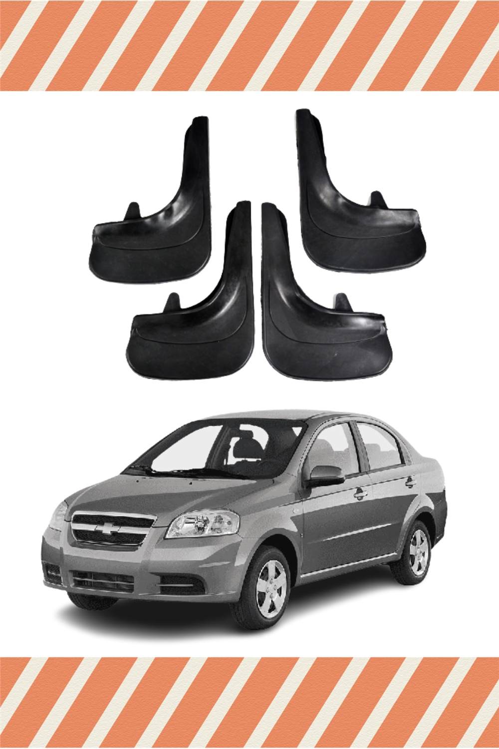 Chevrolet Aveo Sedan 2005-2011 4'Lü Tozluk Çamurluk Paçalık