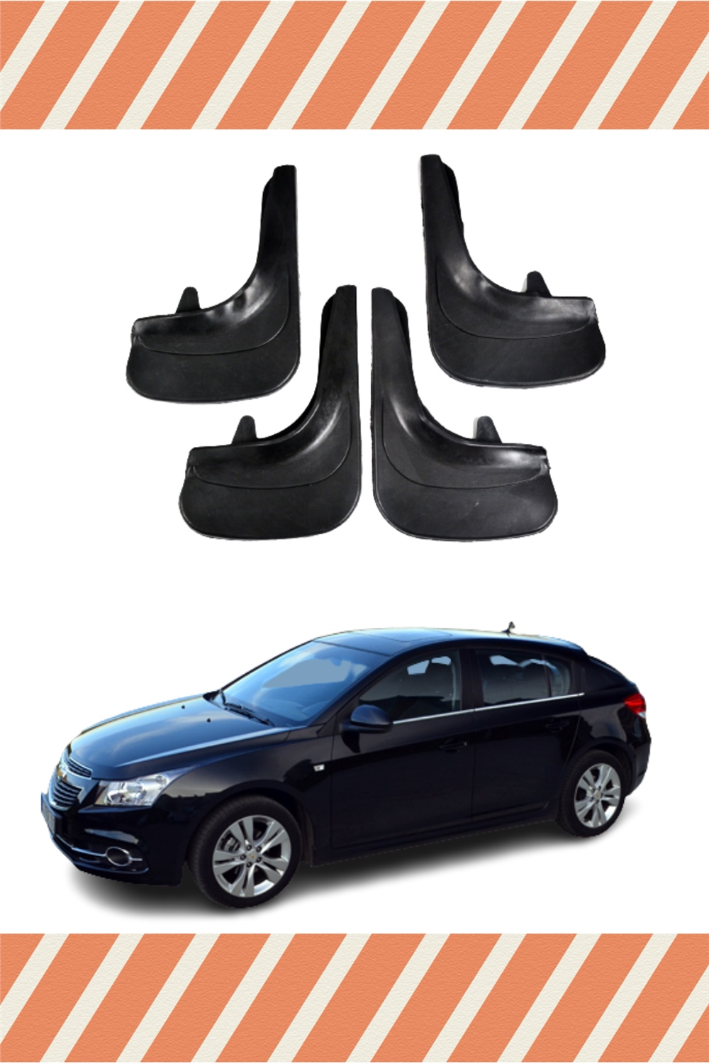 Chevrolet Cruze Hb Tüm Kasalar 4'Lü Tozluk Çamurluk Paçalık