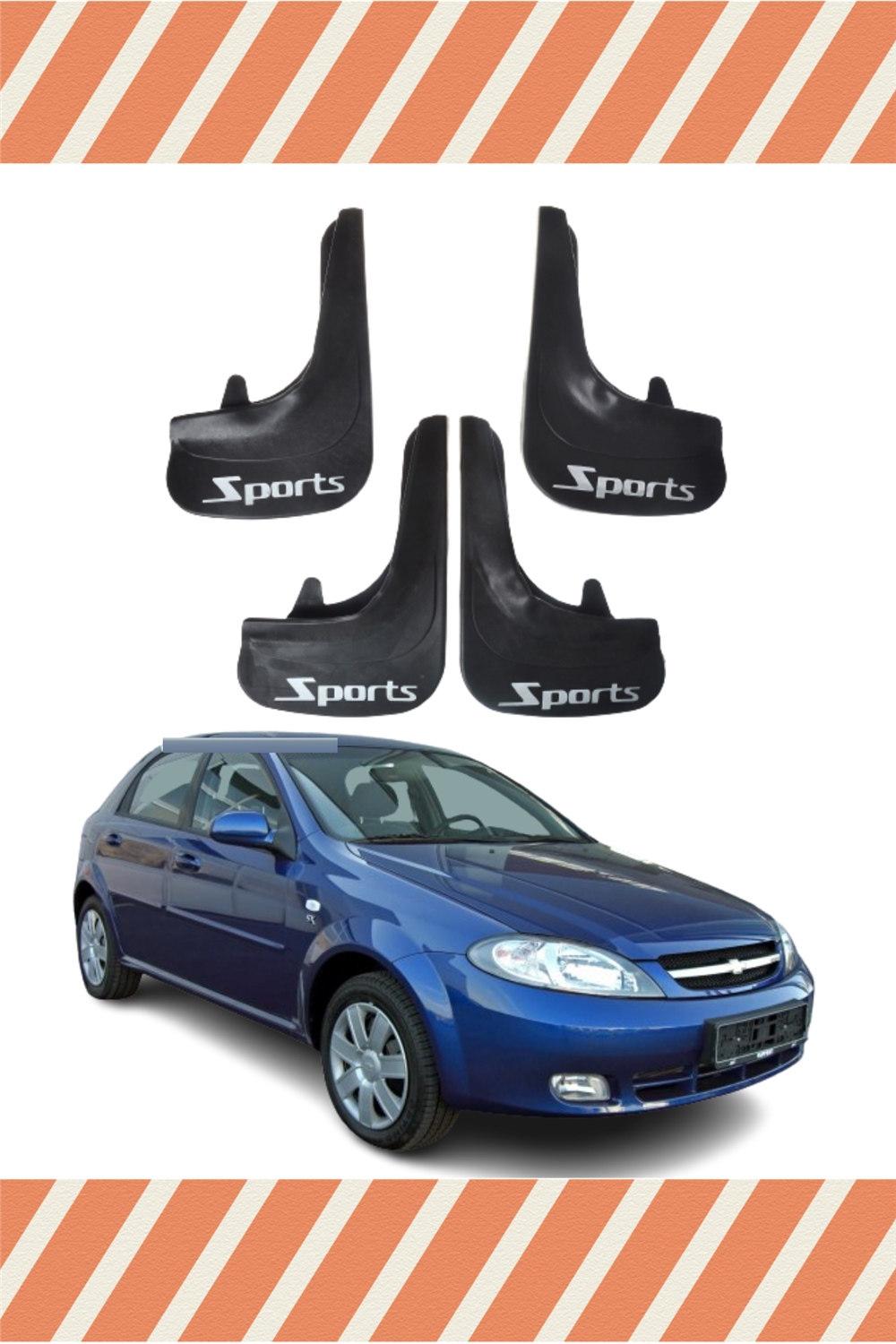 Chevrolet Lacetti Hb Sports Yazılı  4'Lü Tozluk Çamurluk Paçalık