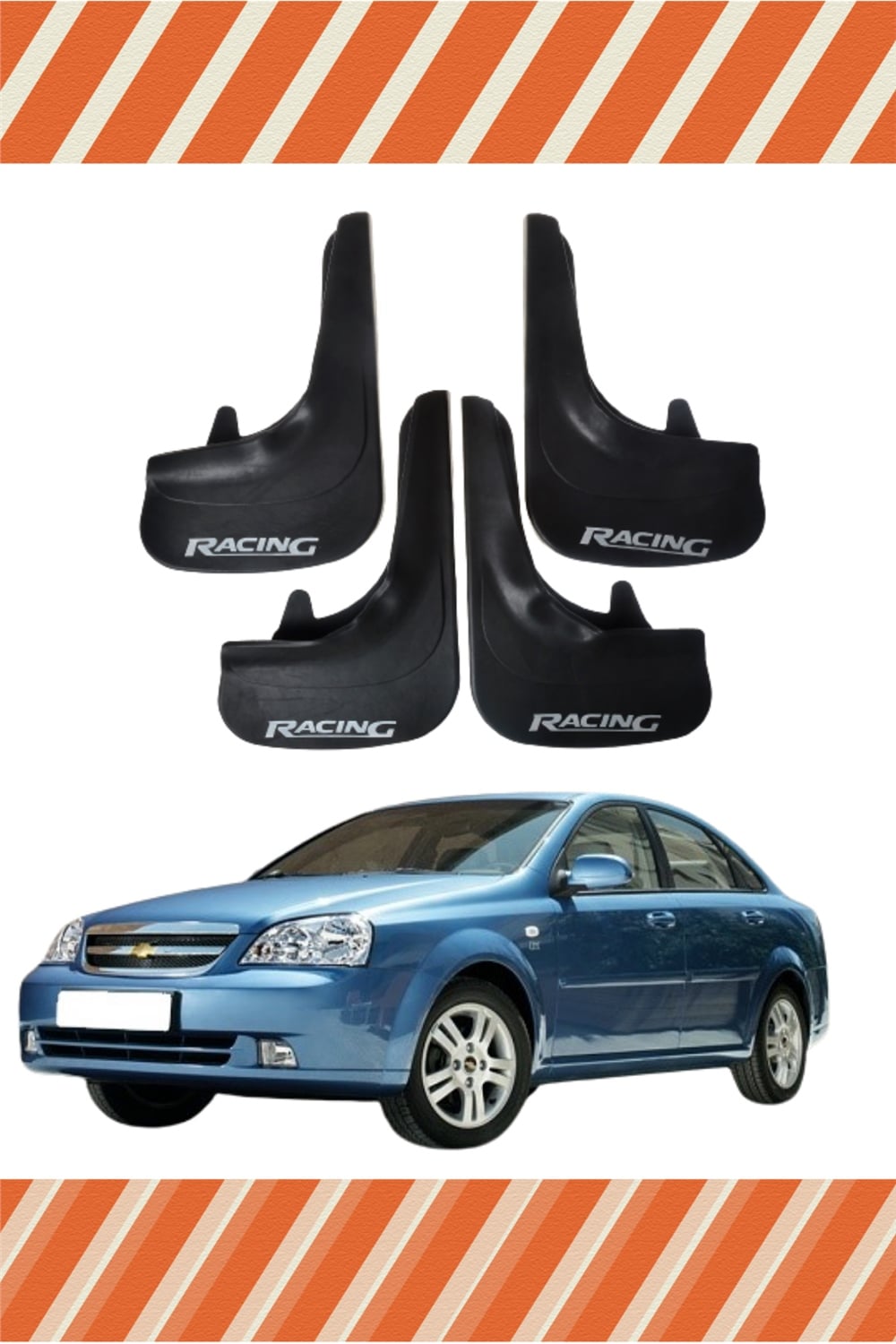 Chevrolet Lacetti Sd Racing Yazılı 4'Lü Tozluk Çamurluk Paçalık 