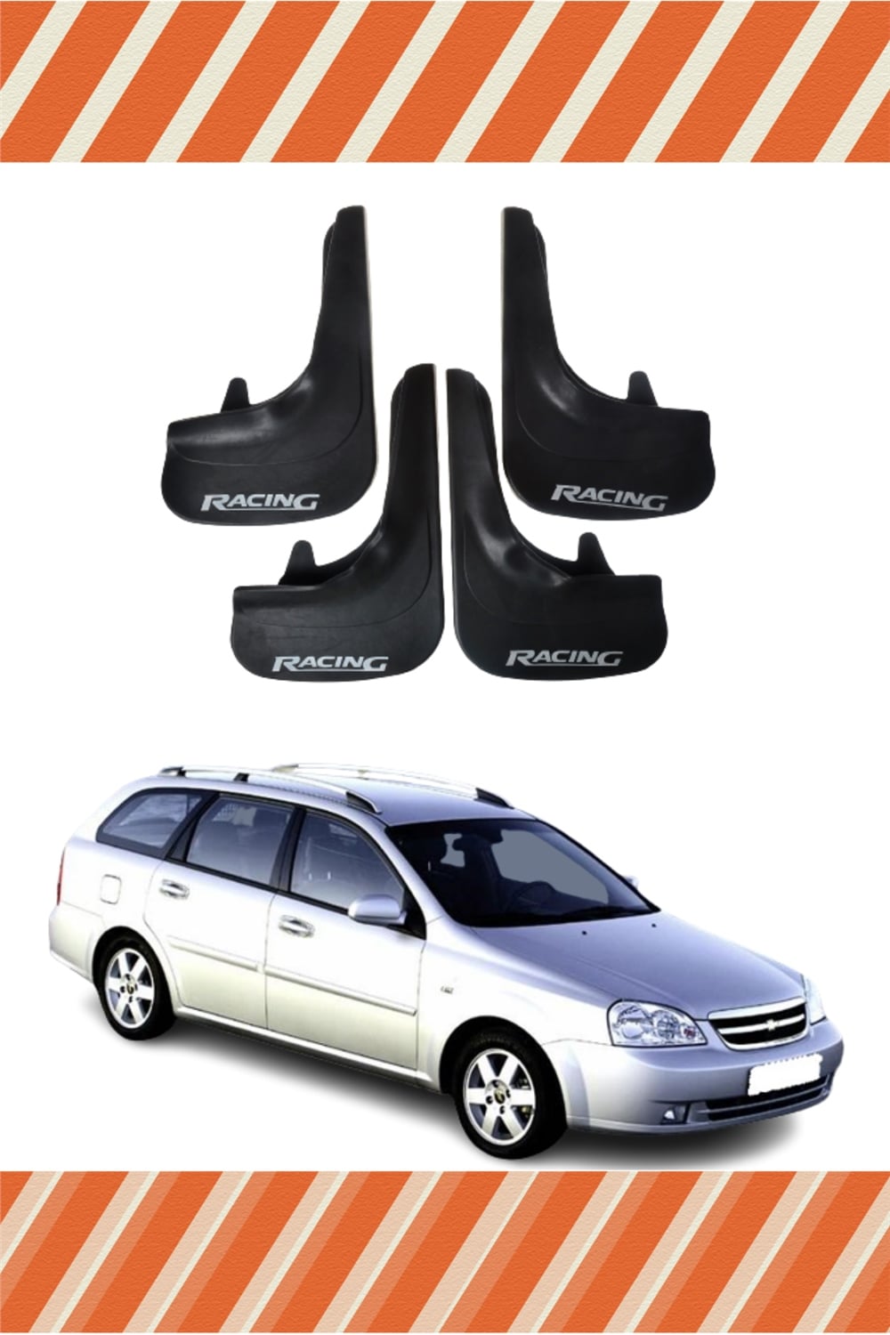 Chevrolet Lacetti Stw Racing Yazılı 4'Lü Tozluk Çamurluk Paçalık 