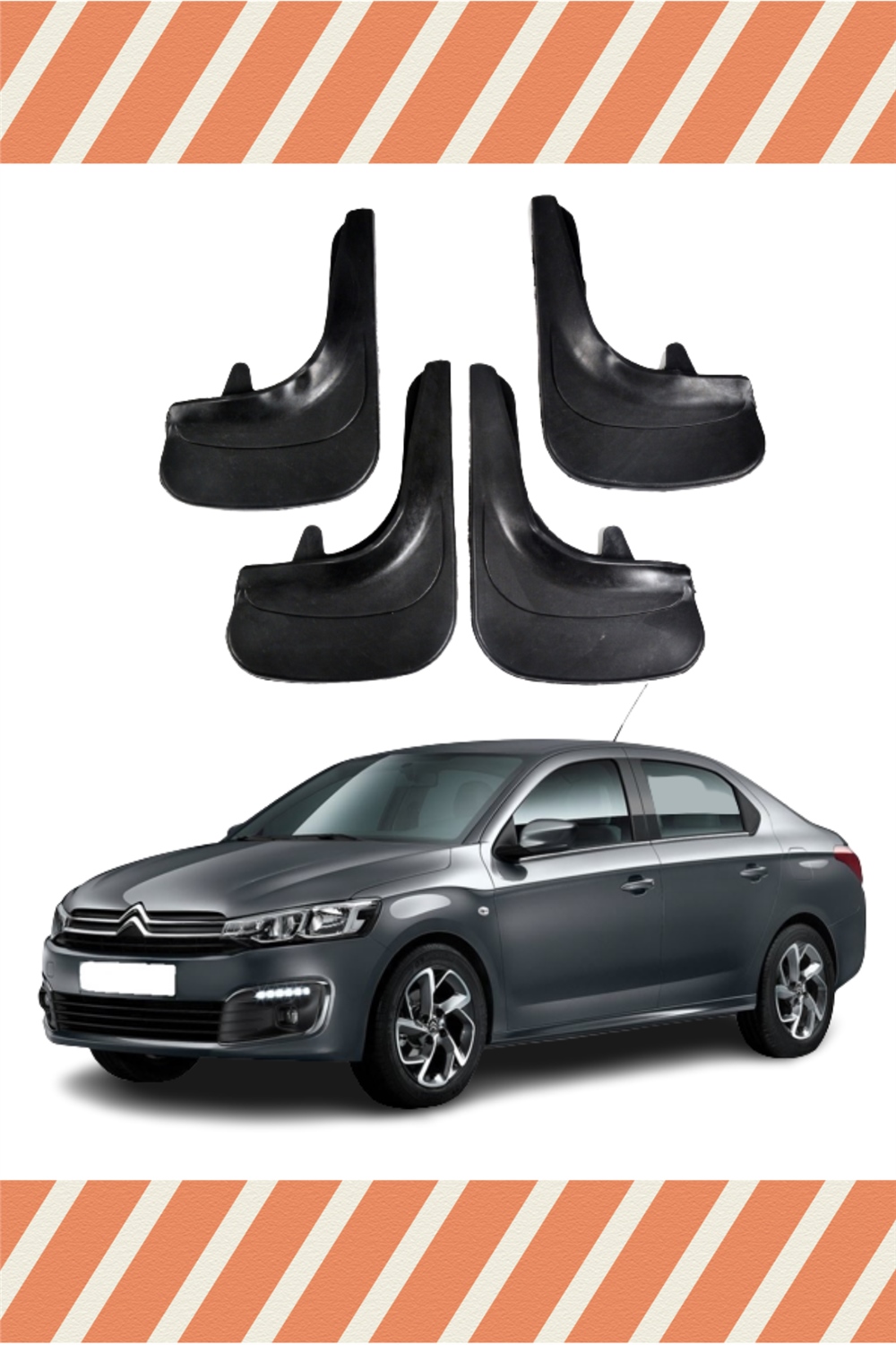 Citroen C Elysee 4'Lü Tozluk Çamurluk Paçalık