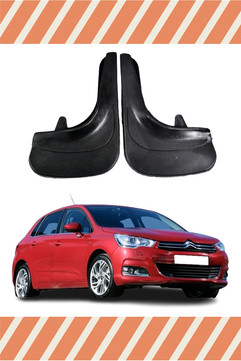 Citroen C4 11 Ve Sonrası 2'Li Tozluk Çamurluk Paçalık