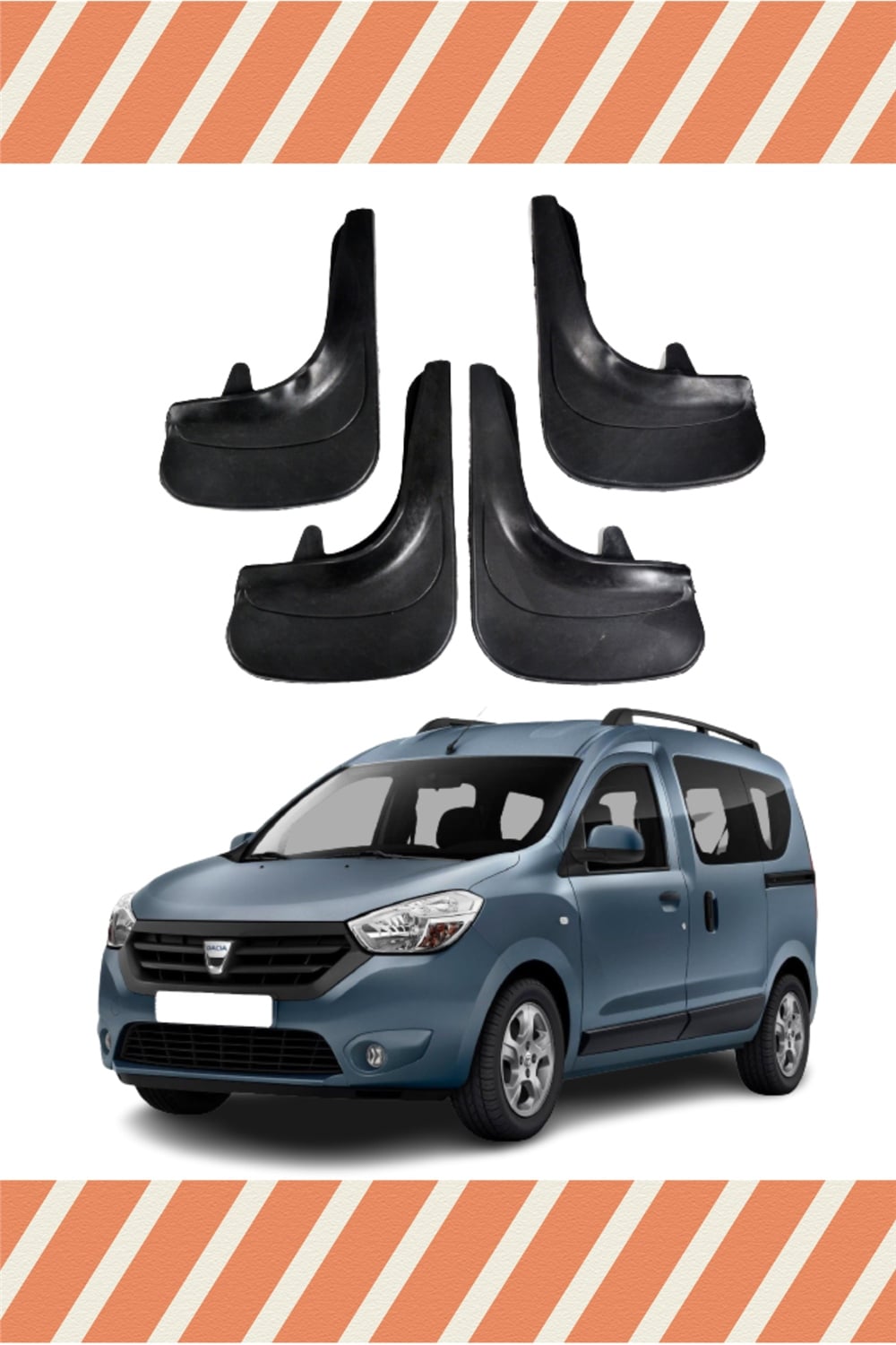 Dacia Dokker Tüm Kasalar 4'Lü Tozluk Çamurluk Paçalık